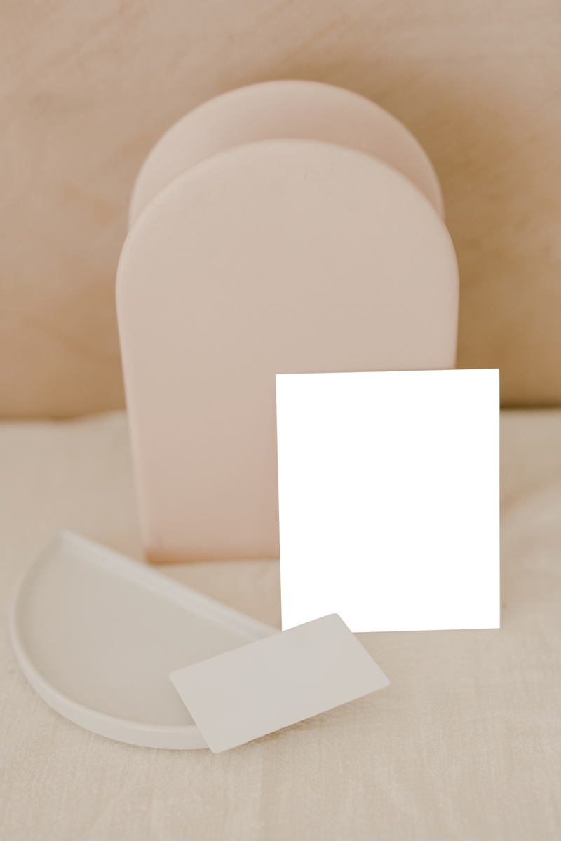 Muted Sophisticated Business Card Mockup